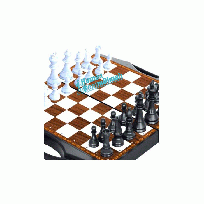 Wibo Games Efsane Üçlü Büyük Boy Çantalı 3 lü Oyun Seti Satranç
