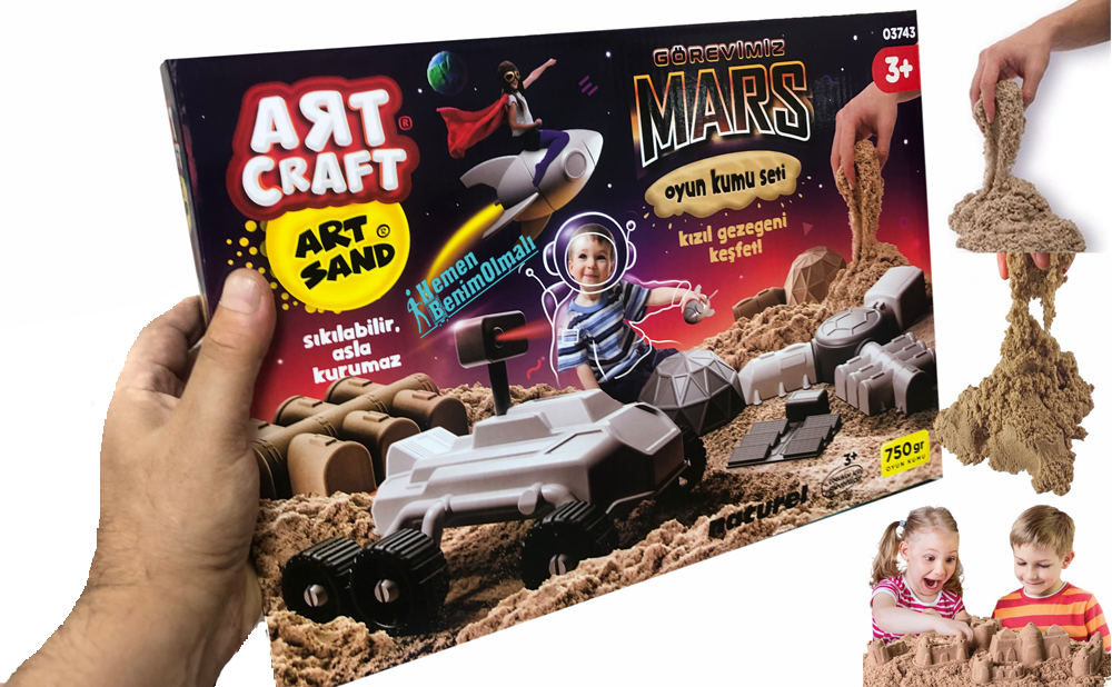 03743 Art Craft Görevimiz Mars Kinetik Kum Oyun Seti 750 gr