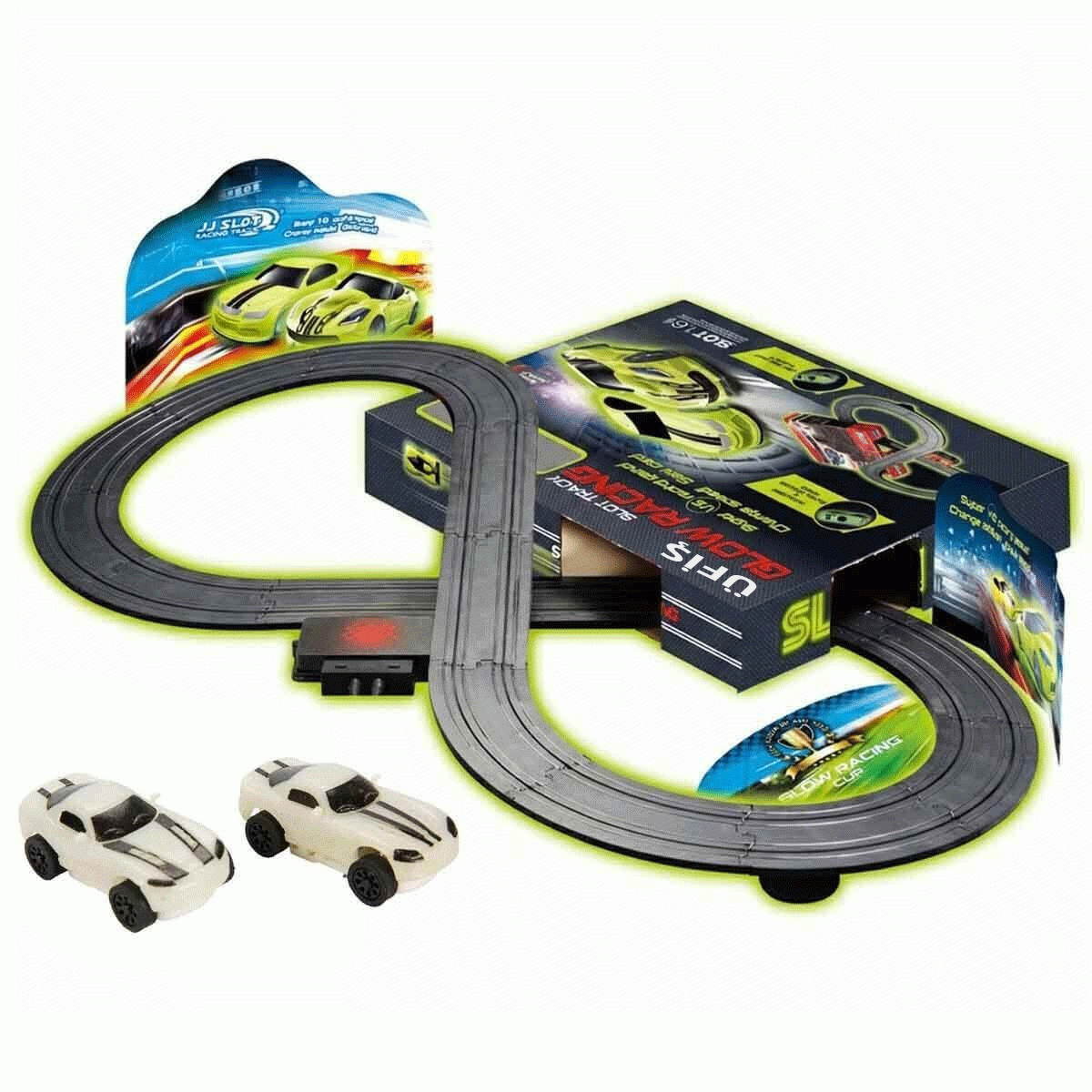 Slot Track Karanlıkta Parlayan Arabalı ve Kumandalı Yarış Pisti 1