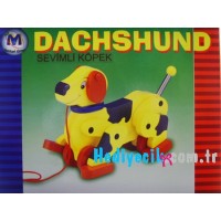 Oyuncak Eğitici Ahşap Sevimli Köpek Eğitici Oyuncak