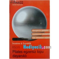 PİLATES EGZERSIZ TOPU (65cm) Pompa - Hediye