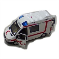 Oyuncak -  Metal Die-cast Mercedes-Benz Sprinter Ambulans (Işıklı ve Sesli) 