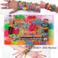 Rainbow Loom Twister Large Set 3000 Ad + 500 Ad Hediyeli