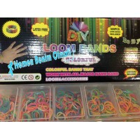 Rainbow Loom Renkli Lastik Bileklik Yapma Seti 600 Ad 