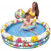 İntex Şişme Üç Boğumlu  Akvaryum Havuz 