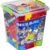 Enhoş Lego 140 Parca Kovalı Lego Yap Boz Blok Set