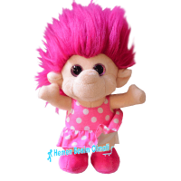 Oyuncak Trol Bebek 18 Cm Renkli Saçlı