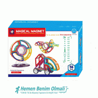 Magical Magnet Mıknatıslı Yapı Oyunu 56 Parça