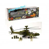 Oyuncak Helikopter Motor Max Kutulu Pilli Işıklı Sesli Apache Helikopter