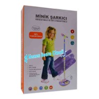 Oyuncak Standlı Ayaklı Mikrofon MP3 Çalar Işıklı Mikrofon