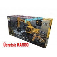 Uzaktan Kumandalı İş Makinası Kepçe Şarjlı 8 Fonksiyonlu Büyük Boy