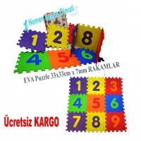 EVA Puzzle 33x33cm x 7mm RAKAMLAR