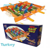 Ahşap Mini Langırt  Futbol Oyun Masası 