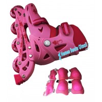 Çocuk Ayarlanabilir Paten Ayakkabı Alıştırma Pateni  Dizlik Dirseklik Set 39 - 43 