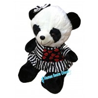 Oyuncak Peluş Panda Elbiseli 50 cm Yumuşak Sevimli Şirin Panda Kargo Ücretsiz