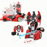 Oyuncak Transformers Kumandalı Robot Araba + Roket Atarl 