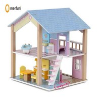 MT-3515 Mentari 360 Derece Dönebilen Eğitici Ahşap Banyolu Bebek Evi 