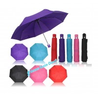 Şemsiye Katlanabilir Şemsiye  Pongee Kumas 8 Telli 4 Renk 