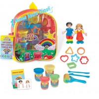 Art Craft Sırt Çantalı Oyun Hamuru Seti Aksesuarlı 