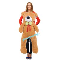 Oyuncak Peluş Ayı 120 cm Uyku Arkadaşım Masum Romantik Ayıcık Salaş Ayı Beyaz Yumuşacık Pufidik Tam sarılmalık VWSO4052