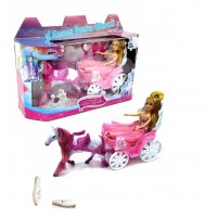 Evcilik Kız Oyuncakları Pembe Peri Masalı Arabası Kargo Ücretsiz