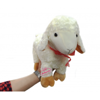 Oyuncak Peluş Kuzu 36  cm Ayakta duran Sevimli Kuzu Kargo Ücretsiz