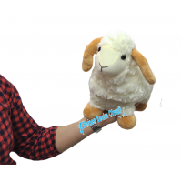 Oyuncak Peluş Koç Boynuzlu 36  cm Ayakta duran Sevimli Kuzu Kargo Ücretsiz