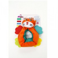 Bebek Oyuncağı Diş Kaşıyıcılı Bileklik Kedi (Kumaş)