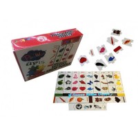 Oyuncak Ahşap Puzzlee Meyve Eşya Hayvan Resimli 12 Renk 60 Parça