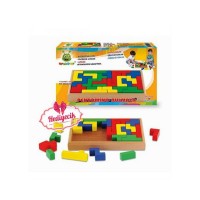 Woodoy Eğitici Oyuncak Ahşap Pentomino Bulmaca
