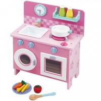 MT-3377 Mentari Eğitici Saatli Aksesuarlı Orta Boy Ahşap Mutfak Seti