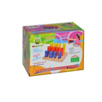 Woodoy Ahşap Eğitici Geometrik Şekilli Sıralama  