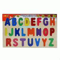 Oyuncak Ahşap Ahşap Alfabe Yapboz  Puzzle Eğitici Oyuncak