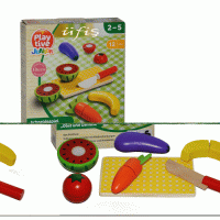 Eğtici Ahşap Meyve-Sebze Kesme Oyunu