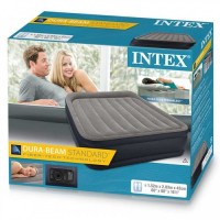 Intex Elektirikli Çift Kişilik Queen Deluxe Yatak 152X203X42 Cm Fiber-Tech