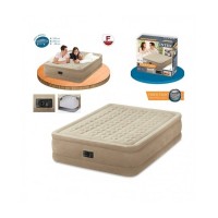 İntex Elektrikli Dura-Beam Plus Kadife Çift Kişilik Şişme Yatak 152x203x46 Cm