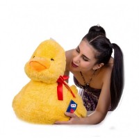 Oyuncak Peluş Civciv Oturan 50 Cm Sevimli Kaliteli Kargo Ücretsiz