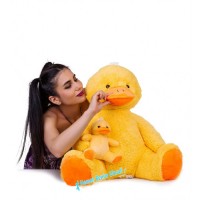 Peluş Oyuncak Yavrulu Ördek 65 Cm Asorti 