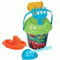 Şimşek Cars Arabalı Aksesuarlı Kova Set Küçük Boy