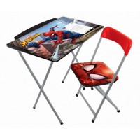 Spiderman Çocuk Ders Çalışma Masası Masa Sandalye Set  Kargo Ücretsiz