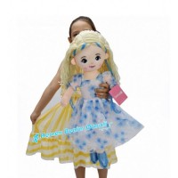 Peluş Bebek 60 CM Mavi Kaliteli Kargo Ücretsiz