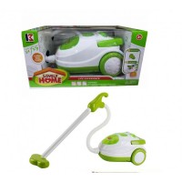  Oyuncak Pilli Süpürge Elektrik Süpürgesi Yeşil  Kırmızı Kız Erkek 