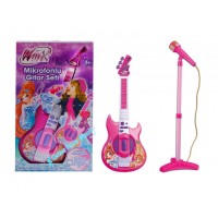 Winx Club Oyuncak Ayaklı Mikrofon ve Elektro Gitar Seti Kendi Şarkını Söyler