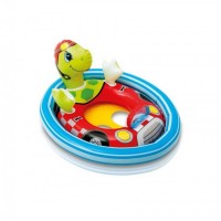 İntex Hayvan Figürlü Bebek Flatoru Kaplumbağa Bebek Simidi 