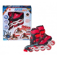 Spider Örümcek Erkek Çocuk Pateni Işıklı Başlangıç Alıştırma Özellikli 3in1 Paten