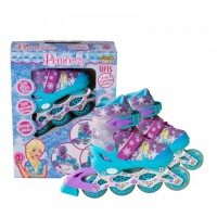  Ayarlanabilir Karlar Prensesi Paten  Alıştırma Kız Çocuk Paten Ayakkabı 3in1 Kullanım Işıklı 