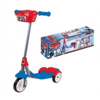 Spider Örümcek 3 Tekerlekli Frenli Sepetli Erkek Çocuk Scooter Üç Tekerli 