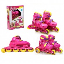 Barbie Lisanslı Kutulu Çocuk Pateni 30-33 /34 - 37 Numaralı Alıştırma Ve Sıralı  Paten