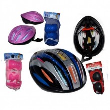 Çocuklar İçin Koruyucu Kask Kaliteli Sağlam Çocuk Kaskı Mavi Pembe Dizlik Dirseklik Ayarlana bilir set Kargo Ücretsiz