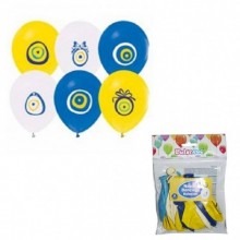 TNB7515 16lı Nazar Boncuğu Baskılı Balonlar